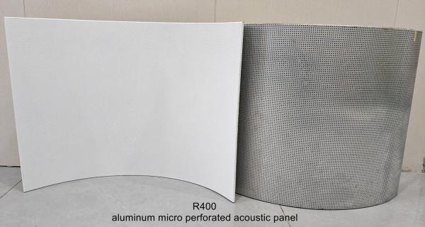 Curved Aluminium Acoustic Panels Micro Composite Acoustical Ceiling Panels Tile 2x6