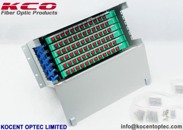 FC SC LC Patch Panel Fiber Optic Terminal Box Steel 72 Core Distribution Unit Durable