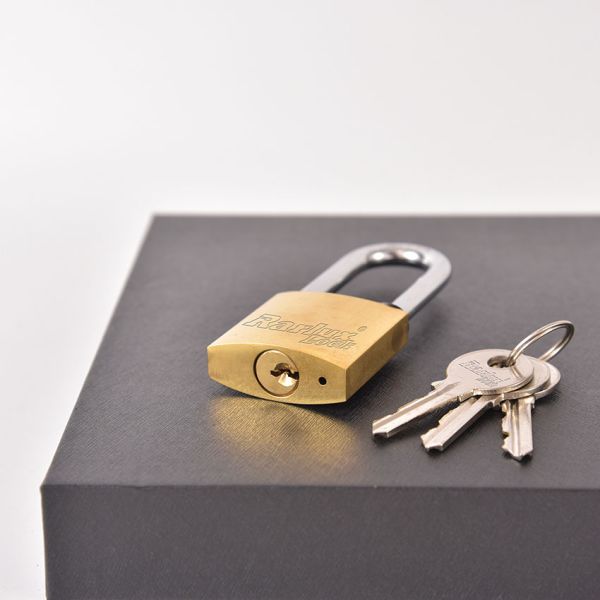 Rrlux Hot Selling Customized Durable Brass Padlocks with 3 Brass Keys-Direct Sales Factory Price