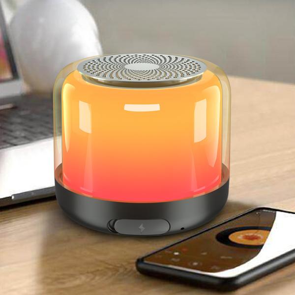 New Arrival Portable Led Light Music Speaker True Wireless Stereo Outdoor Battery ABS Mini Bt Speaker