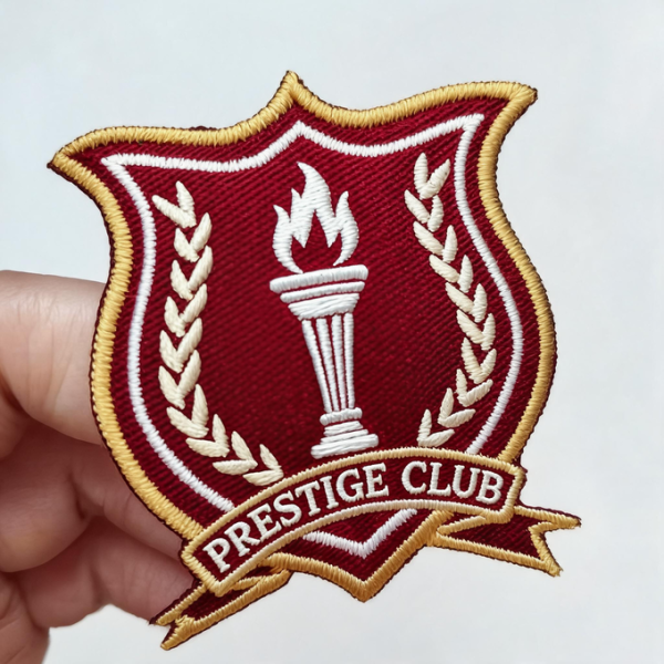 Custom Embroidered Patches Heat Transfer Designed for Durable Washable with Multiple Color Options for Ski Wear and Uniforms