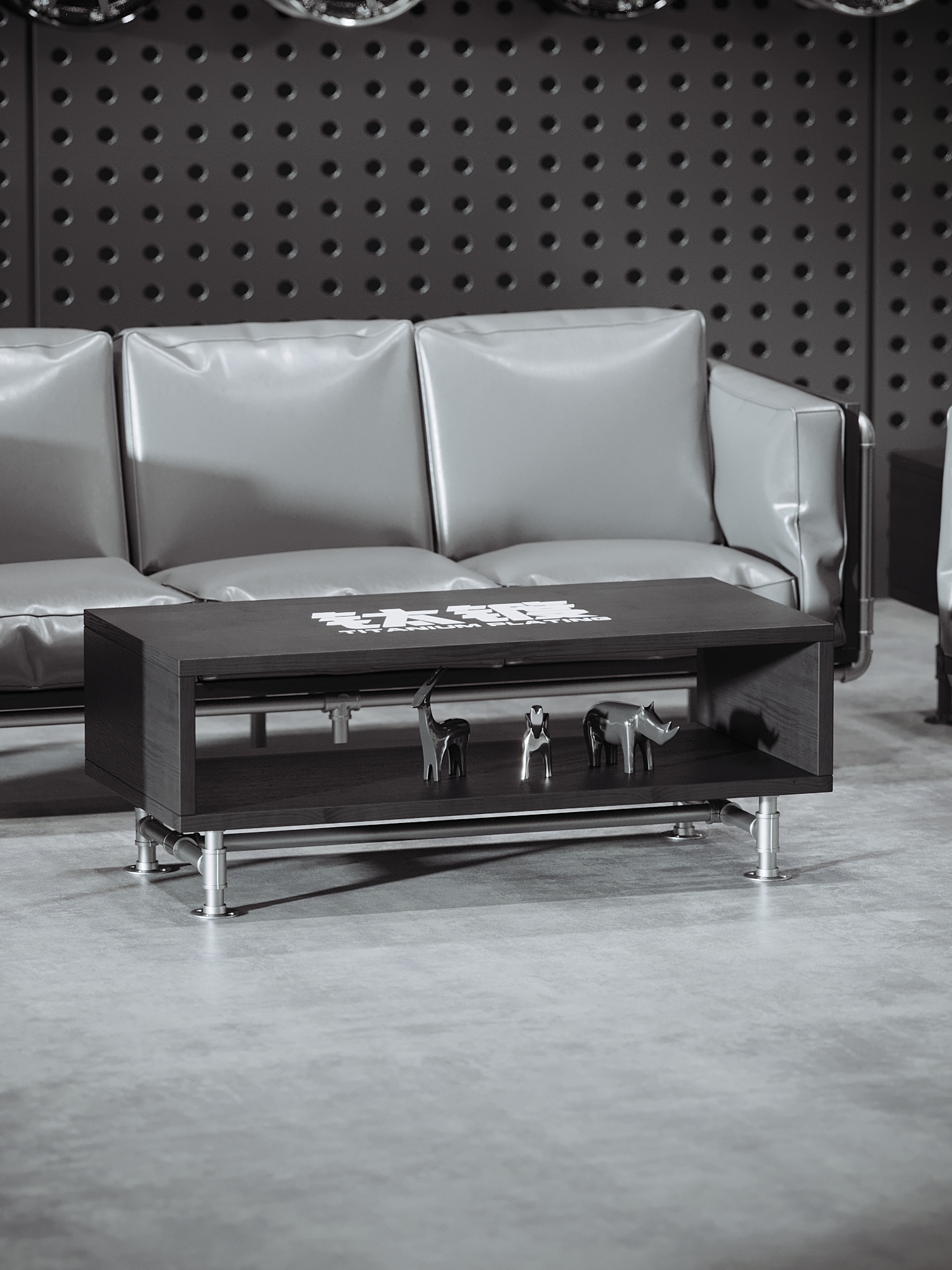 Industrial Metal Booth Sofa Set with 1mm Iron Plate and High-Temperature Spray-Painted Finish in Customizable Colors