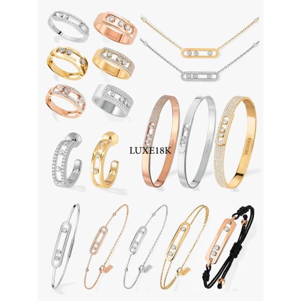 18k Solid Gold Fine Jewelry Replica Jewelry H Color SI1 Clarity