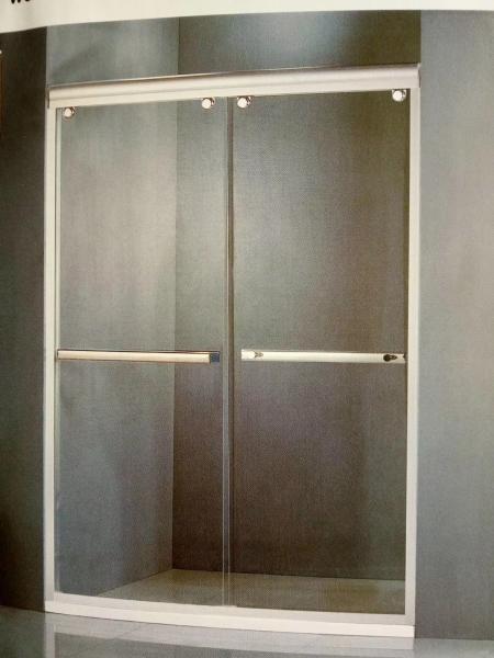 Custom Aluminium Shower Door Double Rail Sliding Door Temper Glass 8mm,10mm
