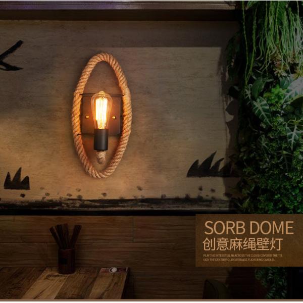 loft wall light Edison Bulb Aisle Stairs Bar Coffee Shop vintage rope Wall lamp (WH-VR-12)