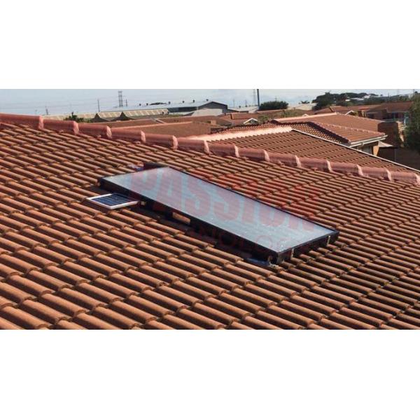 Laser Welding Copper Tube Flat Plate Solar Collector For Hotel Heating Solar Geysers