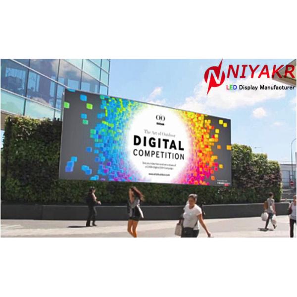 Seamless Digital P6 Outdoor Full Color LED Display Screen 27777 Dots/m²