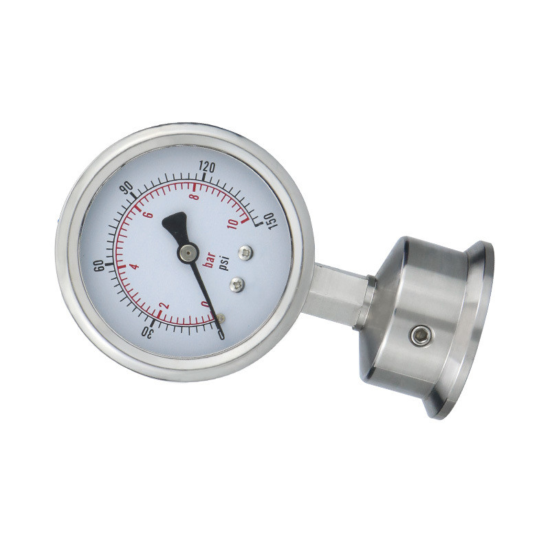 2.5% Precision 50.5mm Stainless Steel Diaphragm Pressure Gauge with Quick-Loading Chuck