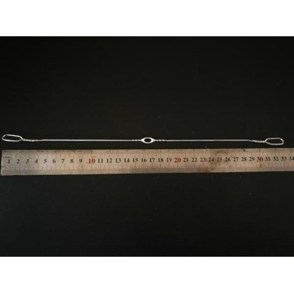 0.9x700mm Flanged Wire Heald  Nylon Covered With Welded Eyelet