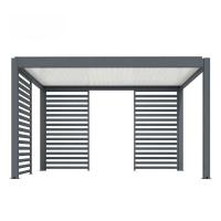 Aluminum Alloy Pavilion Four Corner Outdoor Yard Shade Flip Louver Pavilion Leisure Canopy
