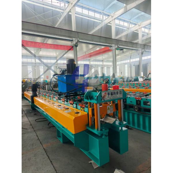 460 Ridge Cap Roll Forming Machine High Speed Durable PLC Control Metal Roofing Ridge Tile Machine
