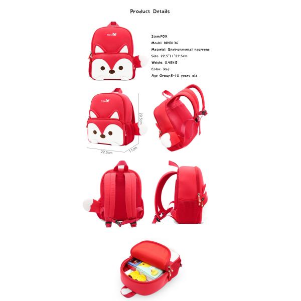 2018 new style school bag of preschool child kids 3D Cartoon family backpack