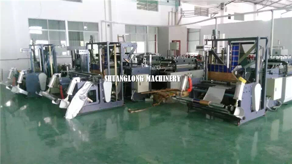 Zipper pouch bag making machine , eco friendly bag making machine