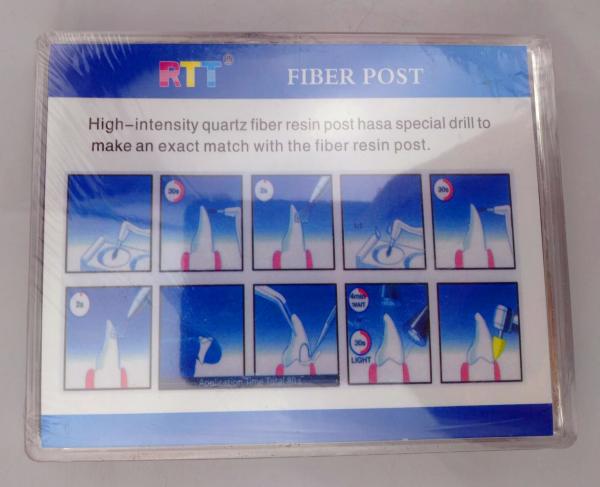 High Precision Dental Lab Equipment Composite Glass Fiber Post With Radio Opaque