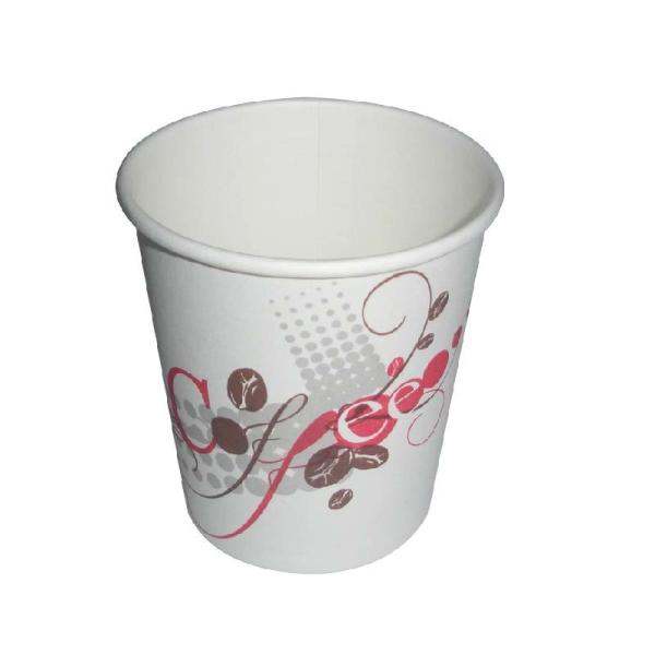 Customized Single Wall Coffee Cup Disposable PE Coated 6 Oz Paper Cup Food Grade