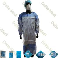 Robes 45g chirurgicales stériles renforcées tricotées pour des patients