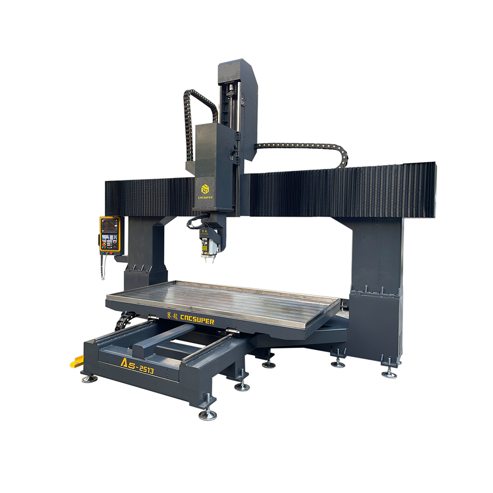 High Precision 5 Axis Machining Center 12KW HSD Head SYNTEC 610-E5 RTCP