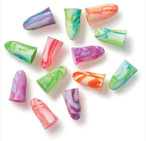 Slow Rebounded PU Foam Ear Plugs with 60 cm Cord for Hearing Protection and Noise Reduction - CE EN166 Certified