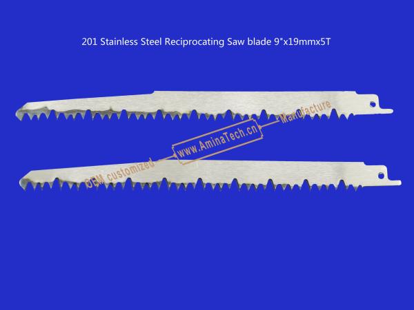 201 Stainless Steel Reciprocating Saw blade 9x19mmx5T Cutting Wood,Bamboo,Plastic,Frozen Meat,Bones