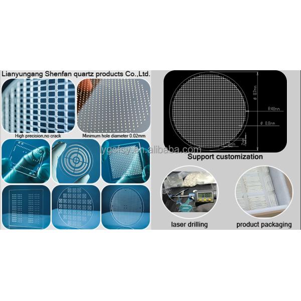 Laser Cut Custom High Transparency JGS1 JGS2 JGS3 Quartz Sheets For UV LED Purifiers