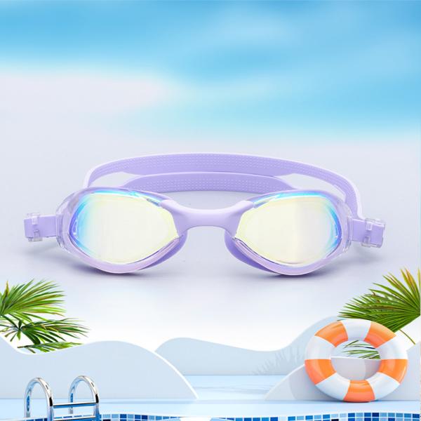 Fashionable Adult Swimming Goggles Electroplated No Fog Swim Goggles