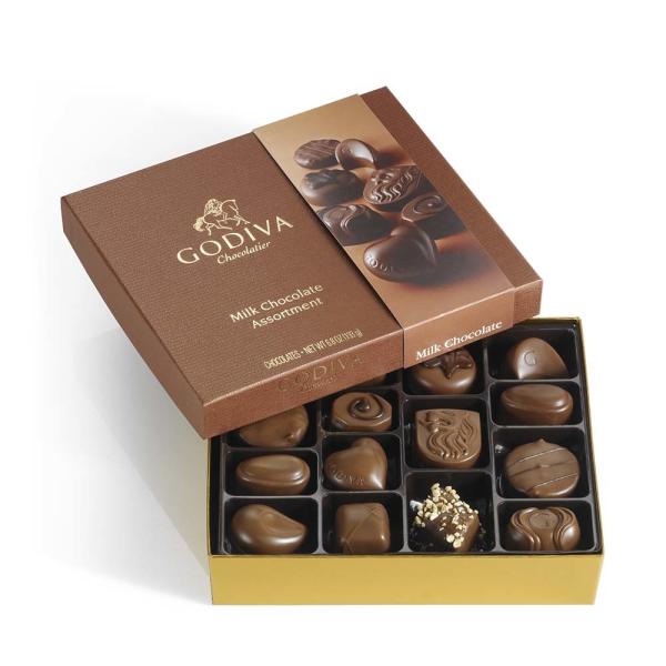 16pcs chocolate packaging box with dividers  Chocolate candy gift box with ribbon
