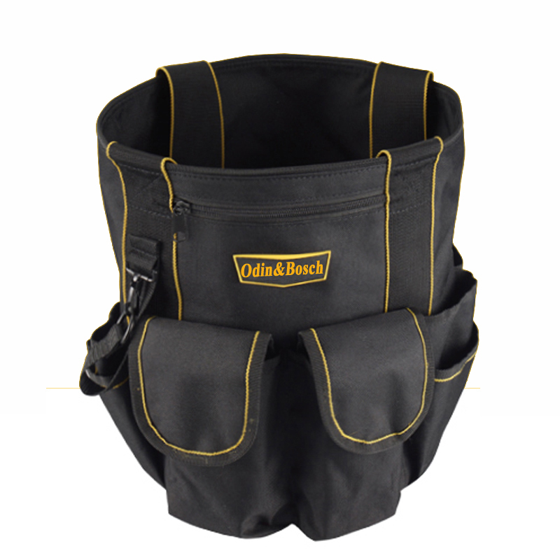 Waterproof Double Oxford Soft Handle Bucket Bag Tools Barrel Bag Tool Bucket Truck