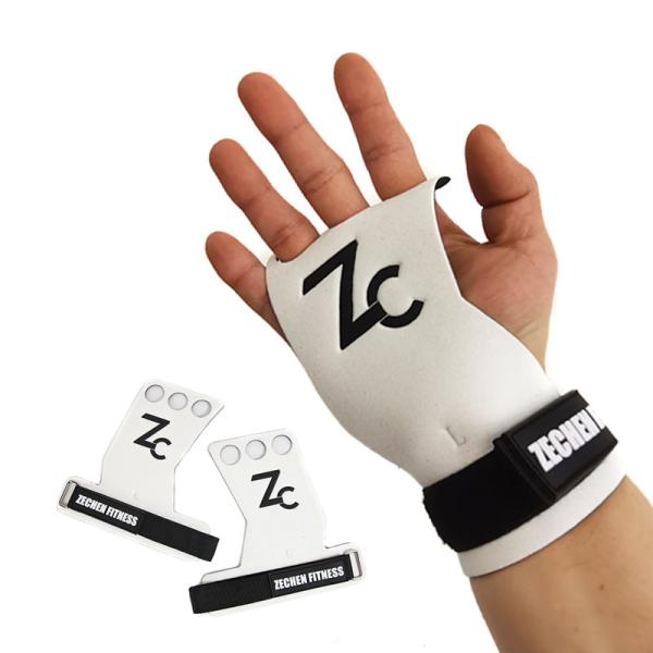 2.25Mm White Crossfit Hand Grips Pull Up Gloves Grade Gymnastics Protectors