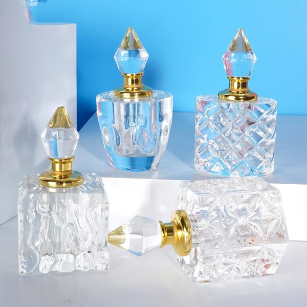 флаконы духов 3ml Кристл гофрируют доказательство утечки роскоши 4*7.5cm шеи