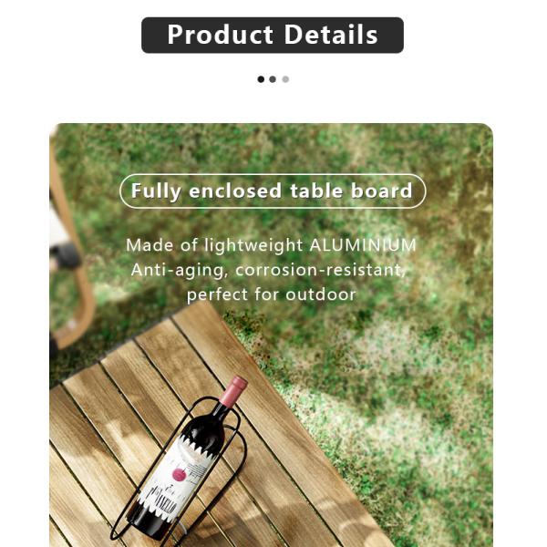 Aluminum Alloy Folding Camping Table 30kg Load 1.2m