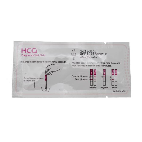 HCG Test Strip Pregnancy Accurate More Than 99% of Early Detection for Inner Strip Size 80*3mm