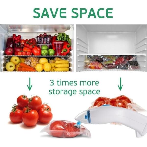 Disposable Transparent Vacuum Sealer Food Storage Plastic Packaging Roll Bag for Food Sealed, Textured Food Freshness St