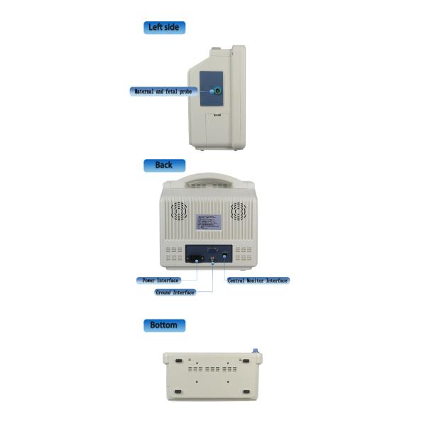 Бывшее потребление низкой мощности монитора 220V 40W тарифа сердца Toco FM запаса фетальное