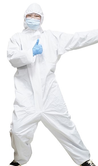 Safety Isolation Full Body Protection Suit Nonwoven Disposable Protective Gown