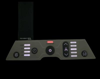 Polyester PET Light Guide Film Membrane Switch For Even Light Distribution