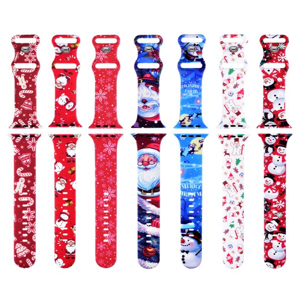22mm Printed Silicone Watch Band · Compatible With Apple Watch | Ample Stock - China Wholesaler SHX