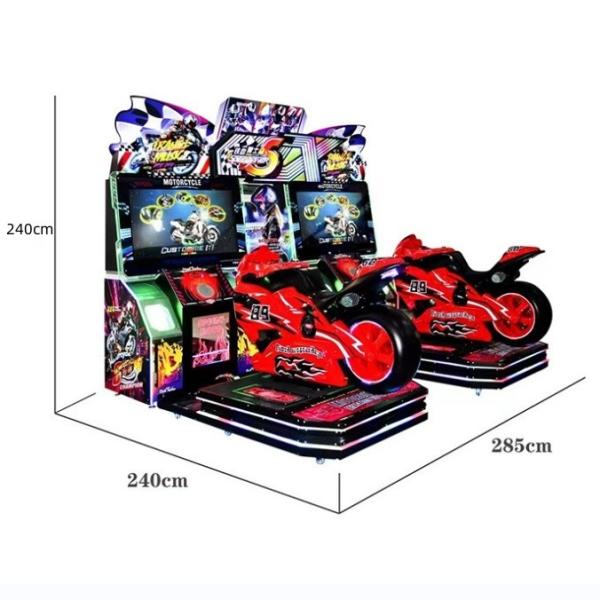 Crianças Adultos Indoor Racing Arcade Machine Moto Driving Simulator Game