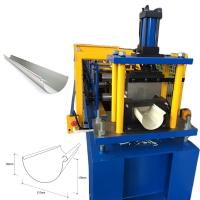 Machine de formage de rouleaux de gouttière à demi-ronde d'acier galvanisé de 0,3 mm à 0,8 mm