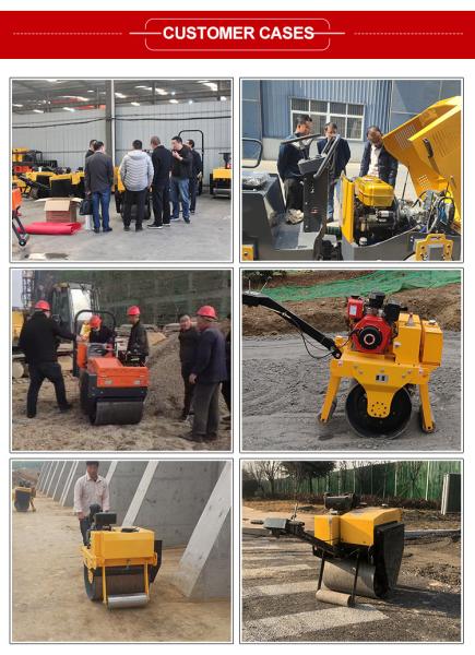 2.5L Fuel Tank Capacity Single Wheel Roller for Walk Behind Vibratory Compaction