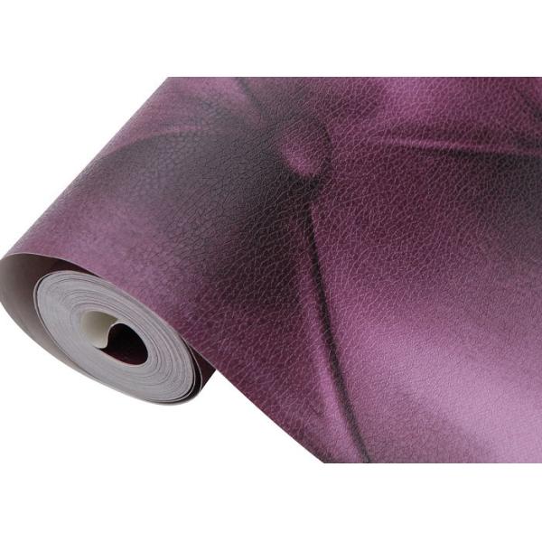 Обои европейского влияния 3D обоев кожи типа роскошного современные пурпуровые