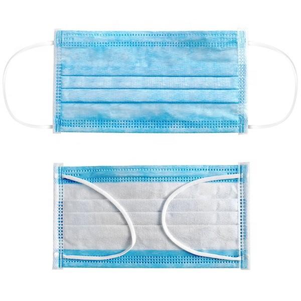 Disposable 3 Plys Protective Face Masks For Food Industry / Workshop