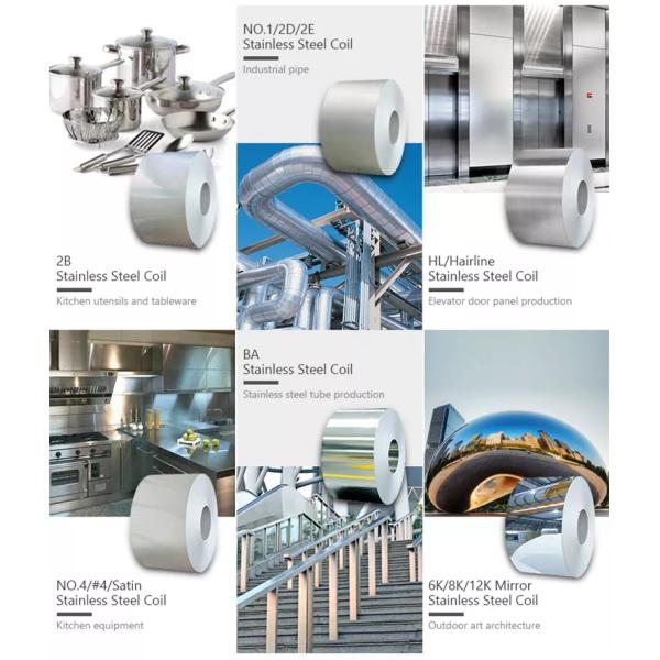 201 202 430 Cold Rolled Coil Steel 2B Finish SS304 316 , 2500mm Sheet Metal Roll