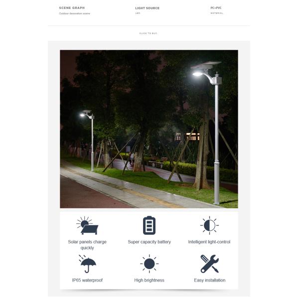 управление светом уличных светов Ip65 12W 18W 24W солнечное приведенное в действие водоустойчивое для парка сада