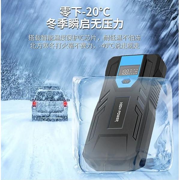 28000mAh 12V 2500A Peak Car Emergency Tool Jump Starter Portable Power Bank with Flashlight and AC400V Rated Output