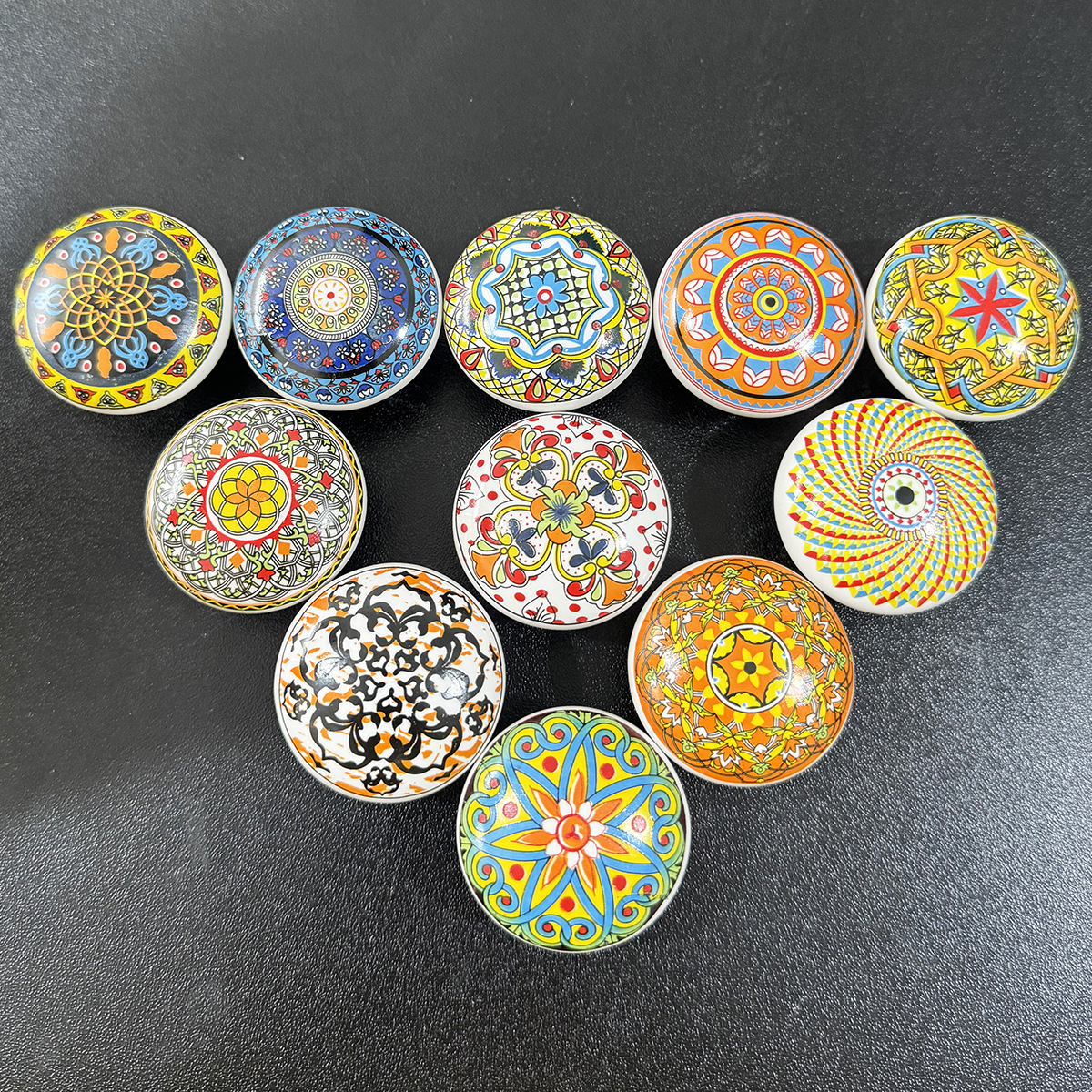 Vintage Bohemian Ceramic Handle Knob Classic Style Cartoon Kitchen Bedroom Drawer Cabinet Door Handle