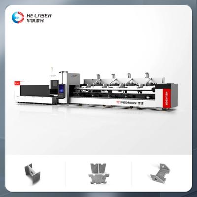 Automatic Tube Laser Cutting Machine MS GI Metal Iron SS Pipe Laser Cutting Equipment