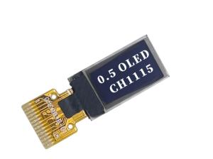 0.5 polegadas PMOLED Display Module, 48X88 Resolução, 14 pin IIC Interface, Dire