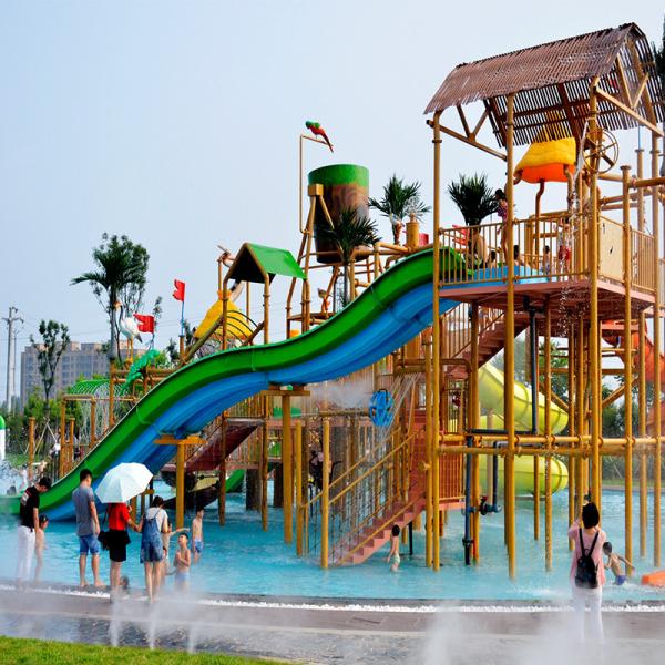 Commercial Water Playground Amusement Park Comprehensive Inflatable Water Play Games Theme Land Park