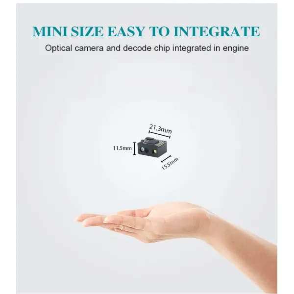 Fast Scanning 2D Barcode Scanner Module with 40-530mm Depth of Field and 35cm/S Scan Speed