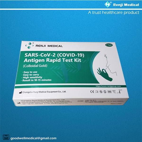 Renji Rapid SARS-COV-2 COVID 19 Antigen Rapid Test Kit Коллоидный золотой назальный мазок